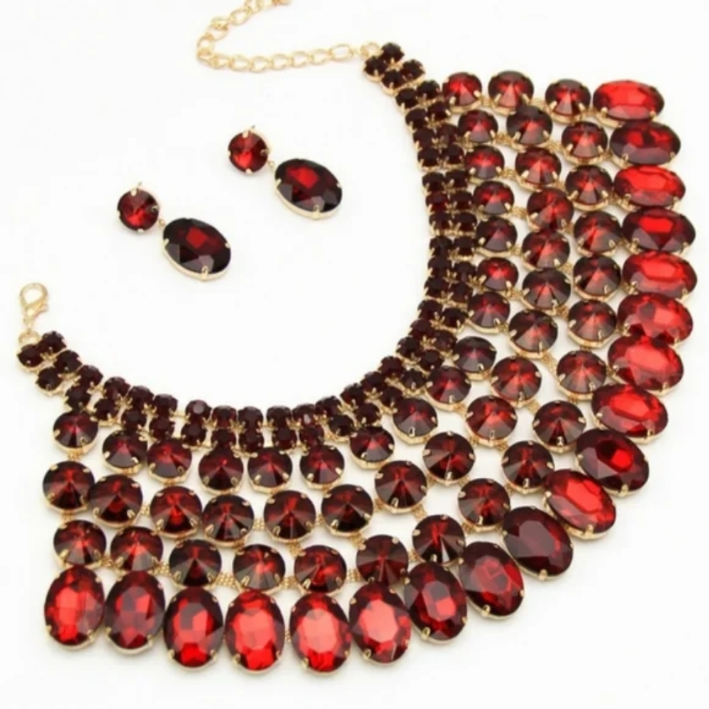 Collar Bib Necklace Set - Picture 2 of 8
